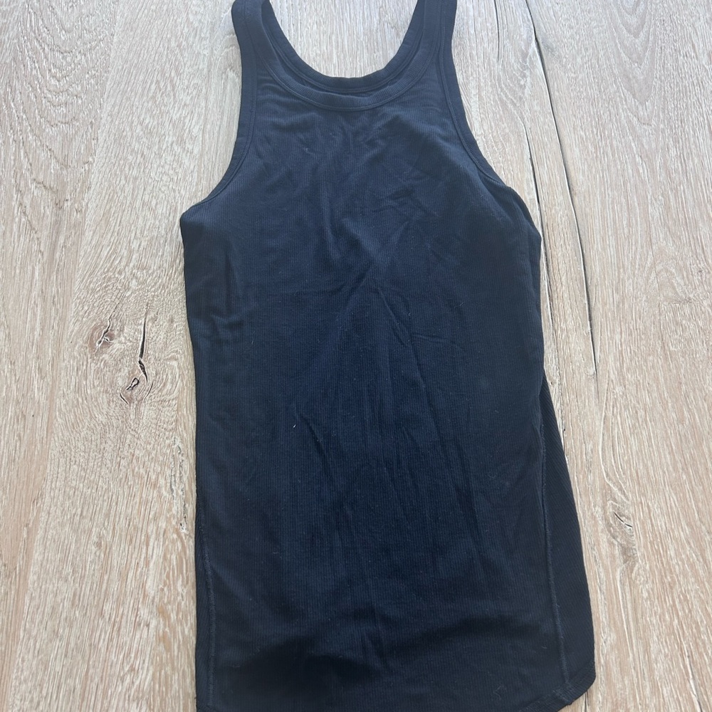 Lululemon Ribbed Black Tank Top